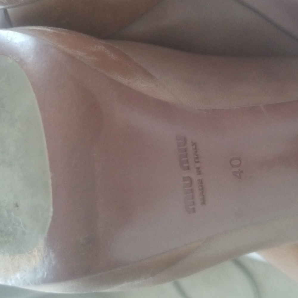 Miu Miu Platform Cinnamon Brown Color. Soft Leath… - image 5